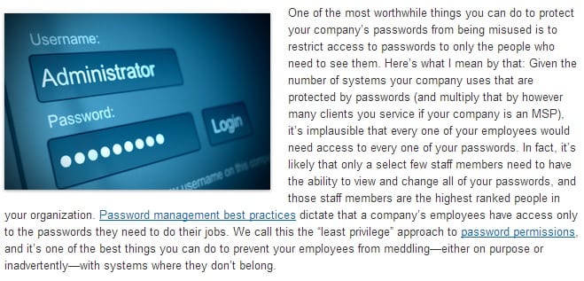 password access
